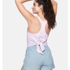 Outdoor voices light pink split back tank size medium